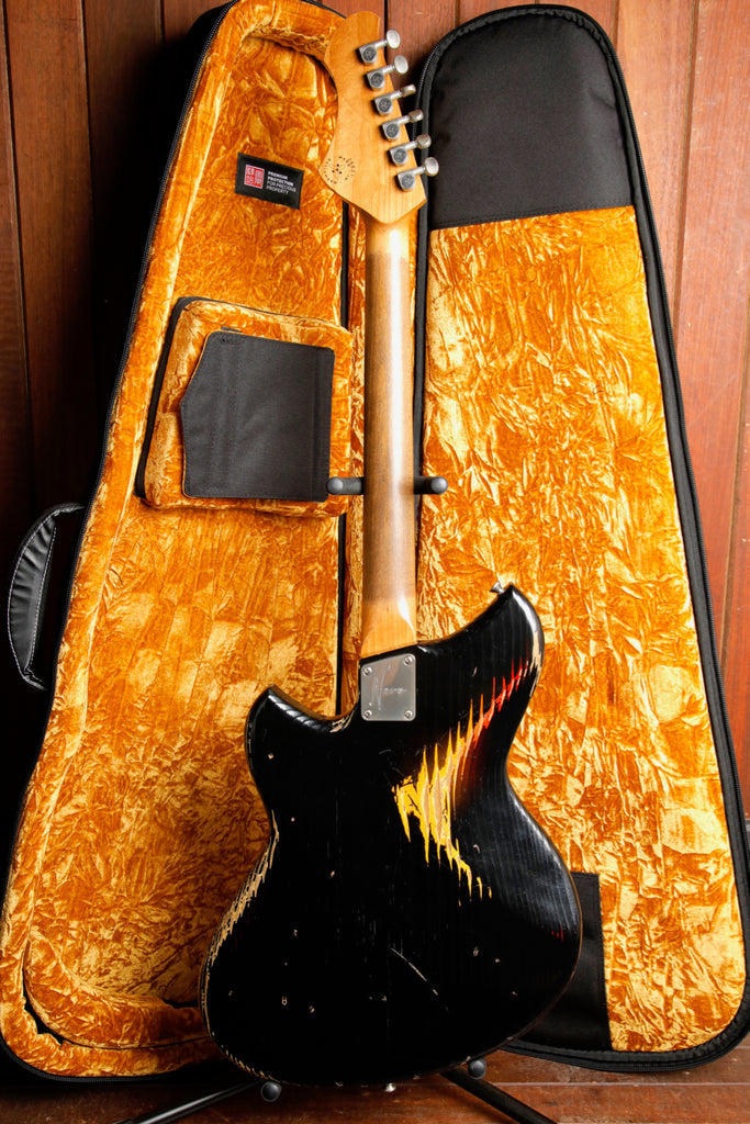 Novo Serus J Custom Bull Black Over '64 3-Tone Burst Electric Guitar