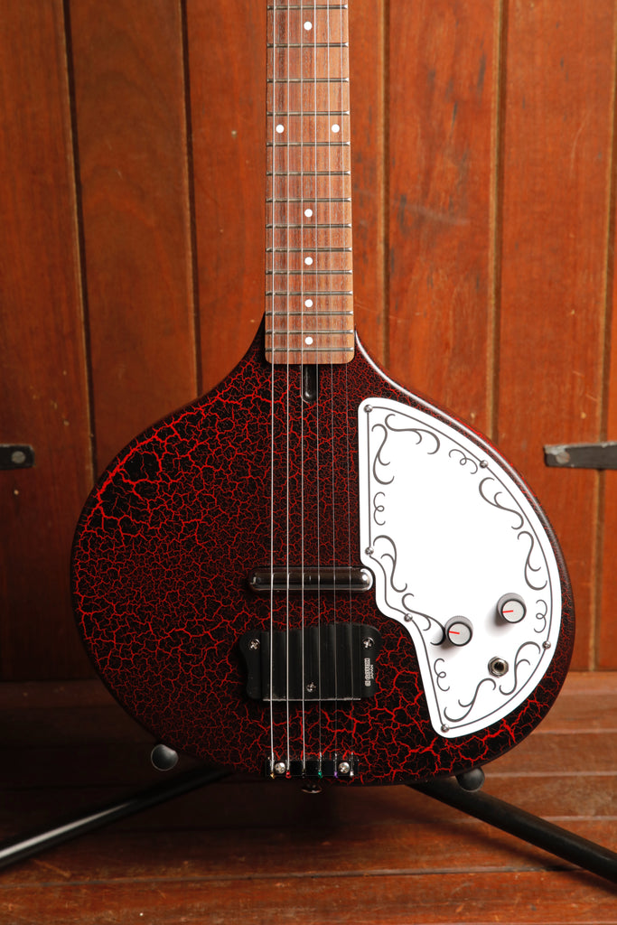 Danelectro '68 Baby Sitar Red Crackle Electric Sitar