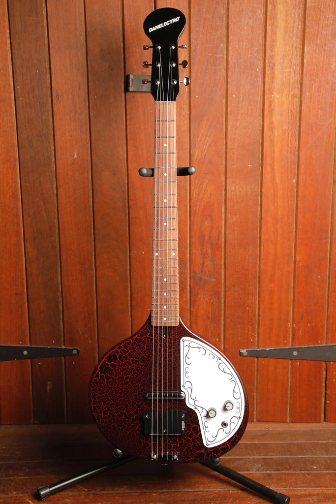 Danelectro '68 Baby Sitar Red Crackle Electric Sitar