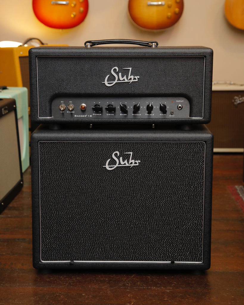Suhr Badger 18-Watt Valve Guitar Amplifier Head & Matching 1x12" Speaker Cabinet Pre-Owned