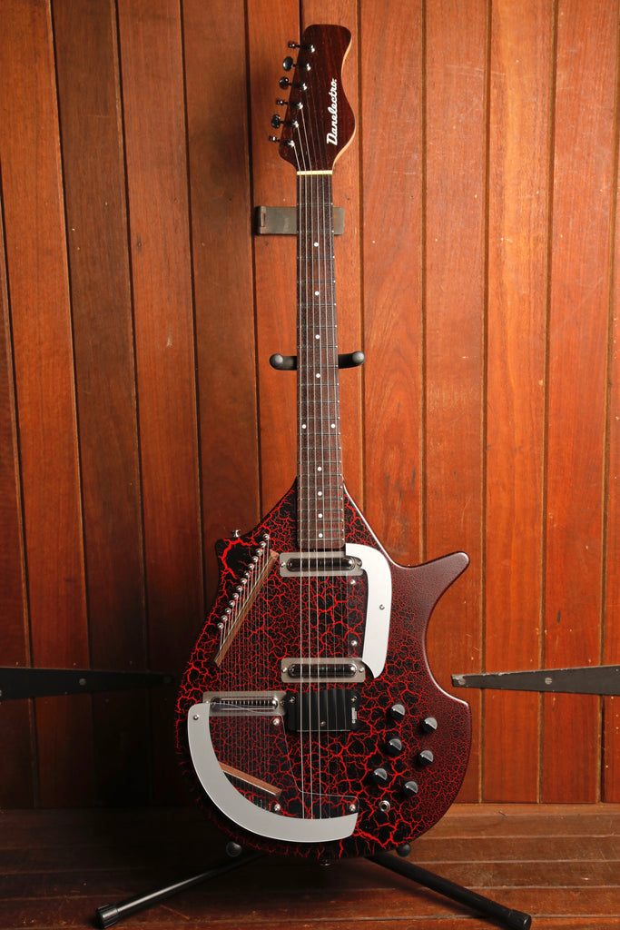 Danelectro Coral Electric Sitar Reissue Red Crackle Finish