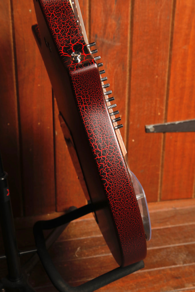 Danelectro Coral Electric Sitar Reissue Red Crackle Finish