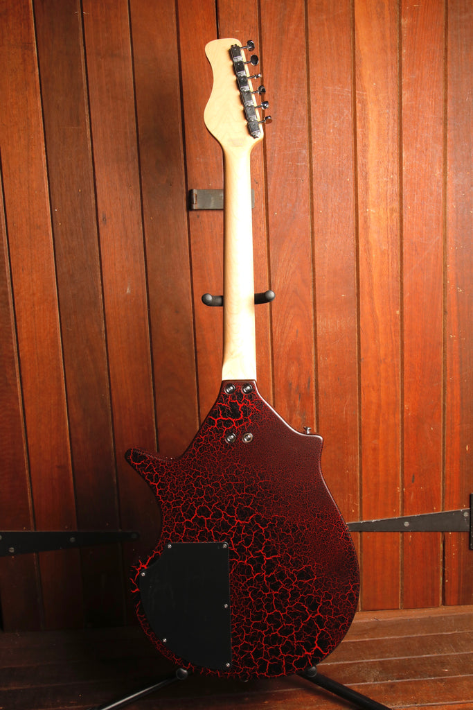 Danelectro Coral Electric Sitar Reissue Red Crackle Finish