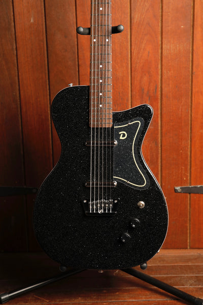 Danelectro '56 Baritone Dolphin Black Metal Flake Electric Guitar