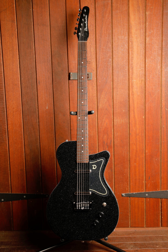 Danelectro '56 Baritone Dolphin Black Metal Flake Electric Guitar
