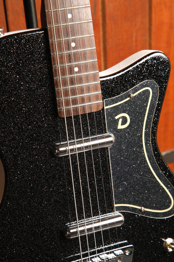 Danelectro '56 Baritone Dolphin Black Metal Flake Electric Guitar