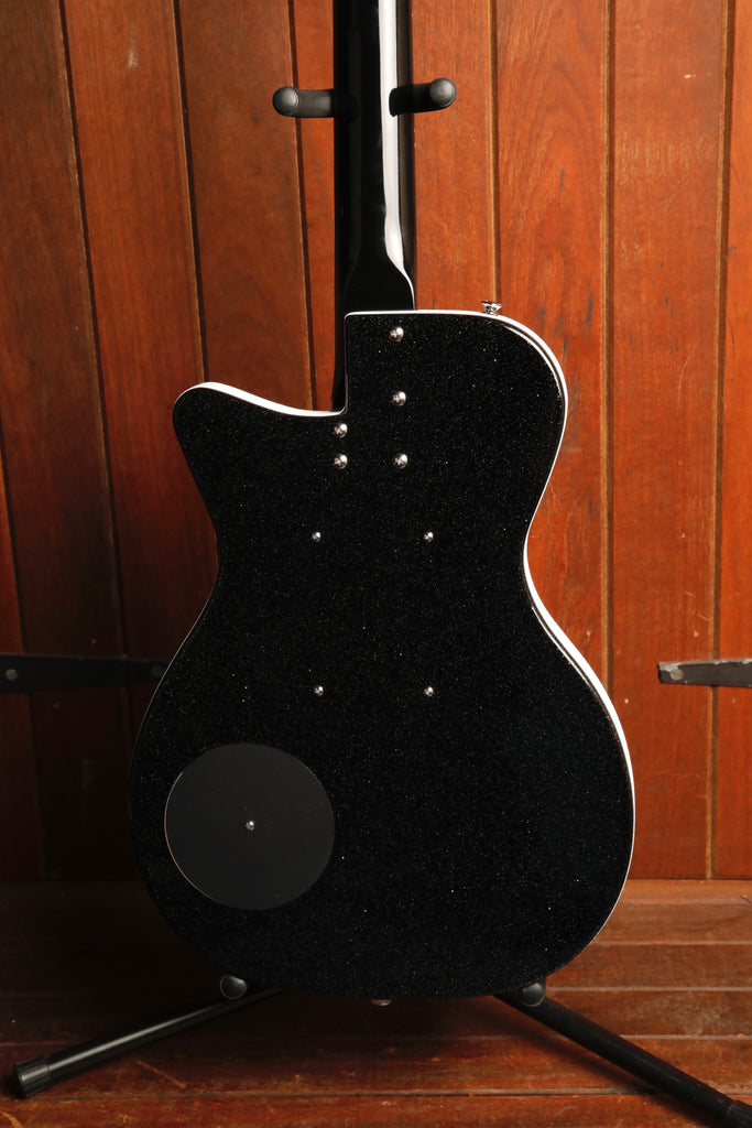 Danelectro '56 Baritone Dolphin Black Metal Flake Electric Guitar