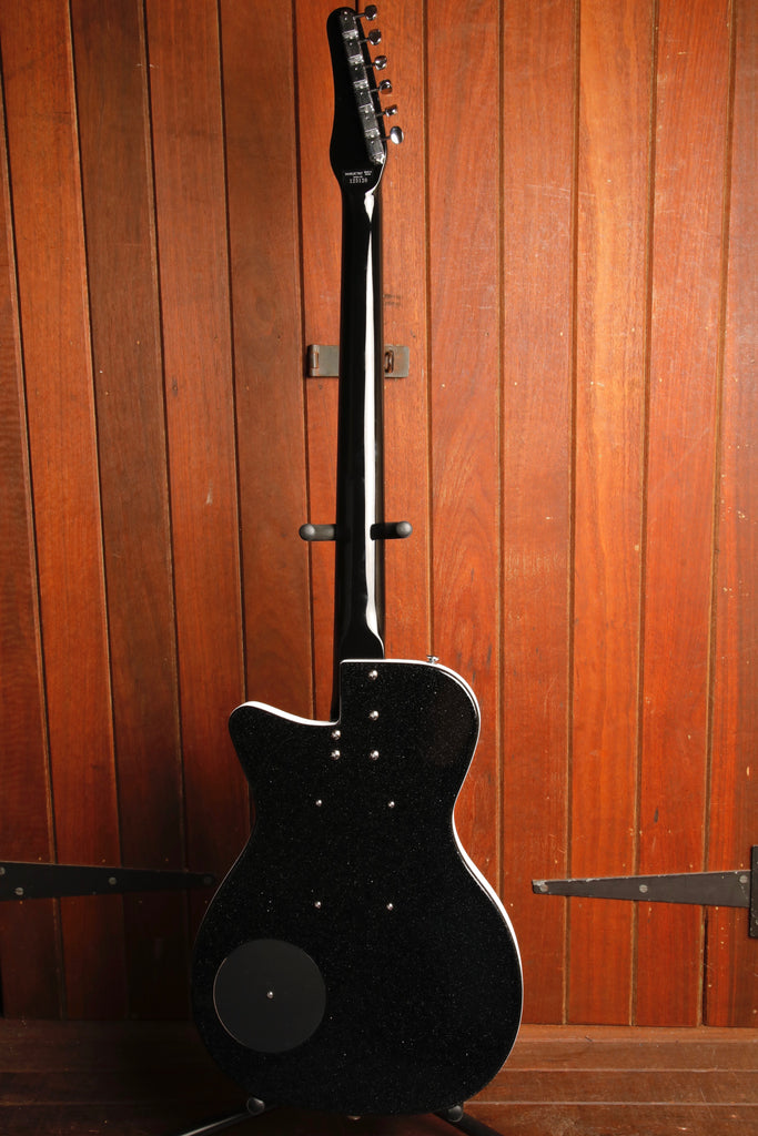 Danelectro '56 Baritone Dolphin Black Metal Flake Electric Guitar