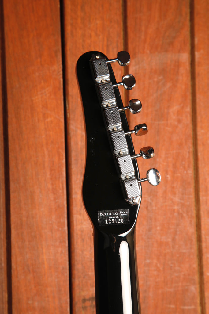 Danelectro '56 Baritone Dolphin Black Metal Flake Electric Guitar