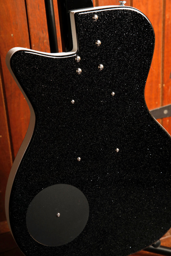Danelectro '56 Baritone Dolphin Black Metal Flake Electric Guitar