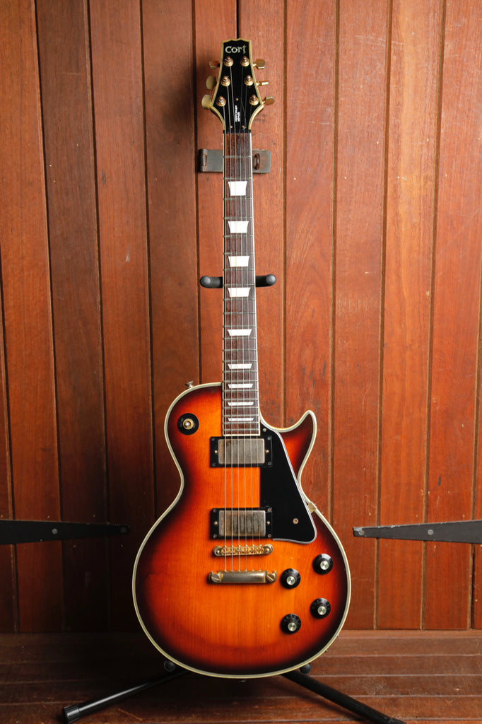 Cort Performer Series LP-Style Dark Sunburst Electric Guitar 1990s Pre-Owned