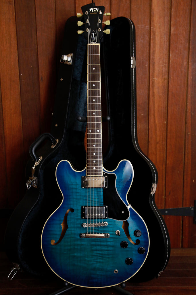 FGN Fujigen Masterfield MSA-HP Blue Burst MIJ Electric Guitar Pre-Owned