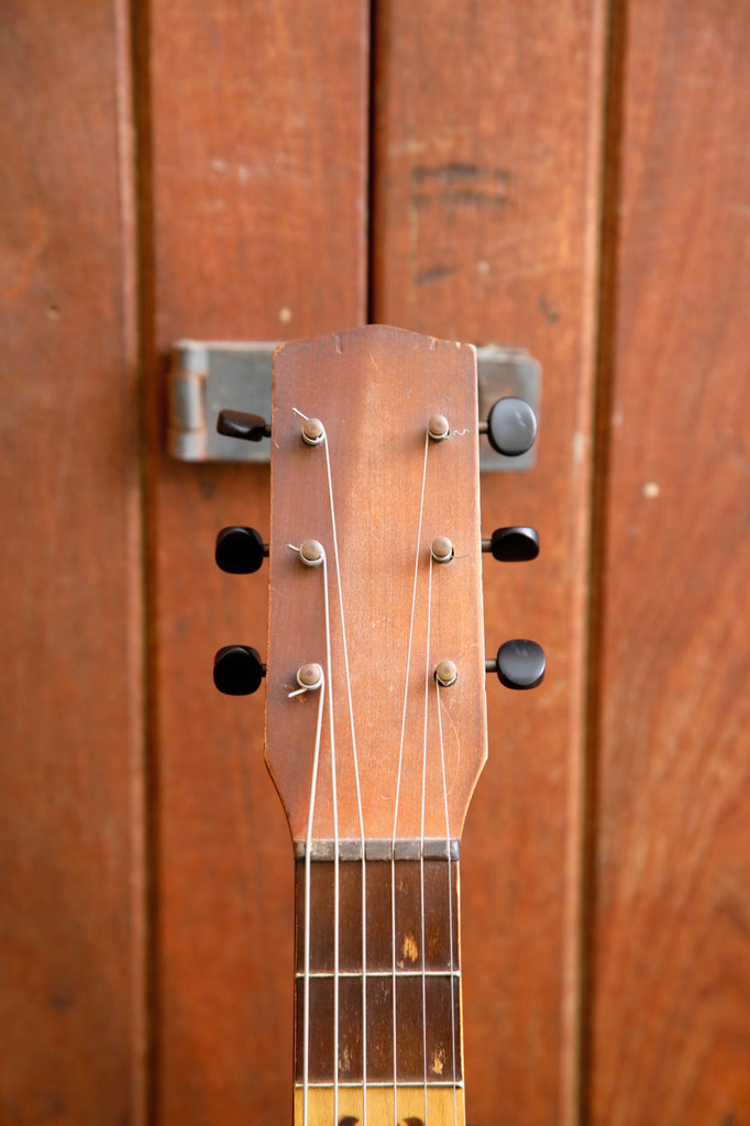 Supertone 12 V 2218 Parlor F-Hole Flat Top Acoustic Guitar 1938 Pre-Owned