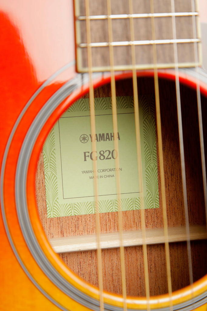 Yamaha FG820 Dreadnought Autumn Burst Acoustic Guitar