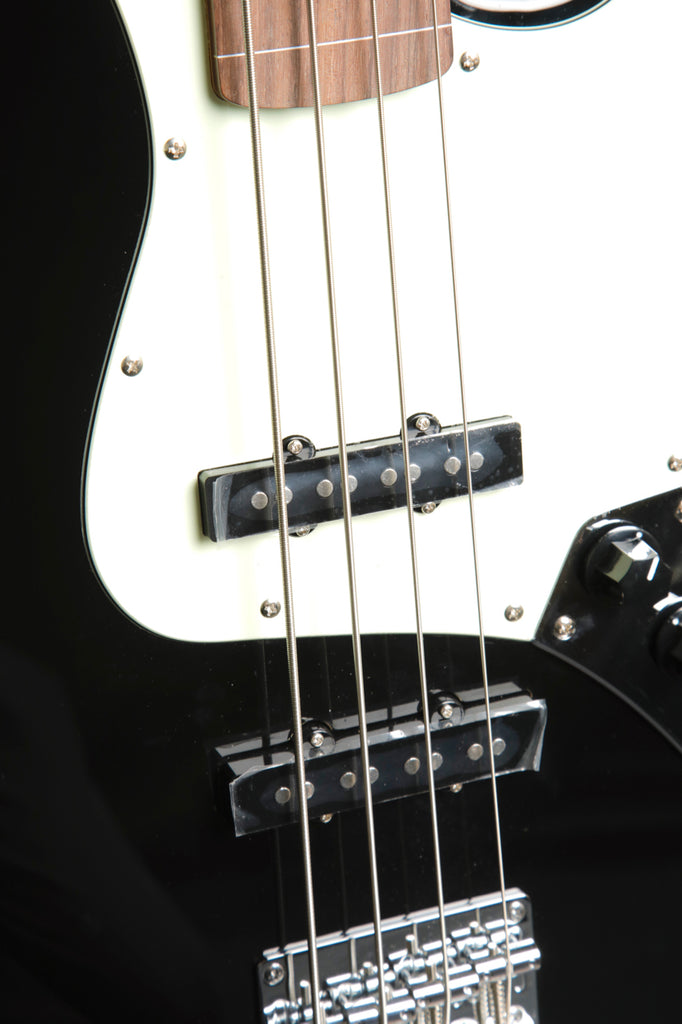 SX VEJ62FB Vintage Style Fretless Bass Guitar Black