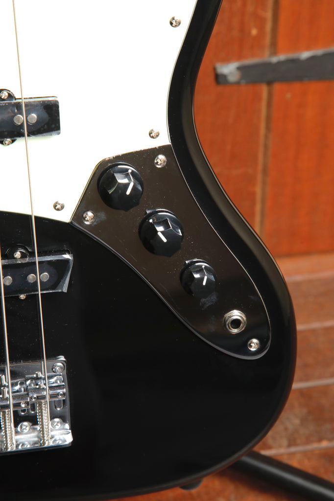 SX VEJ62FB Vintage Style Fretless Bass Guitar Black