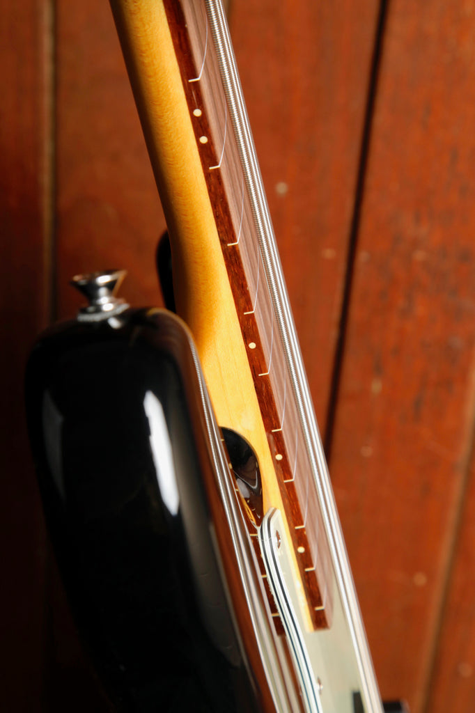 SX VEJ62FB Vintage Style Fretless Bass Guitar Black