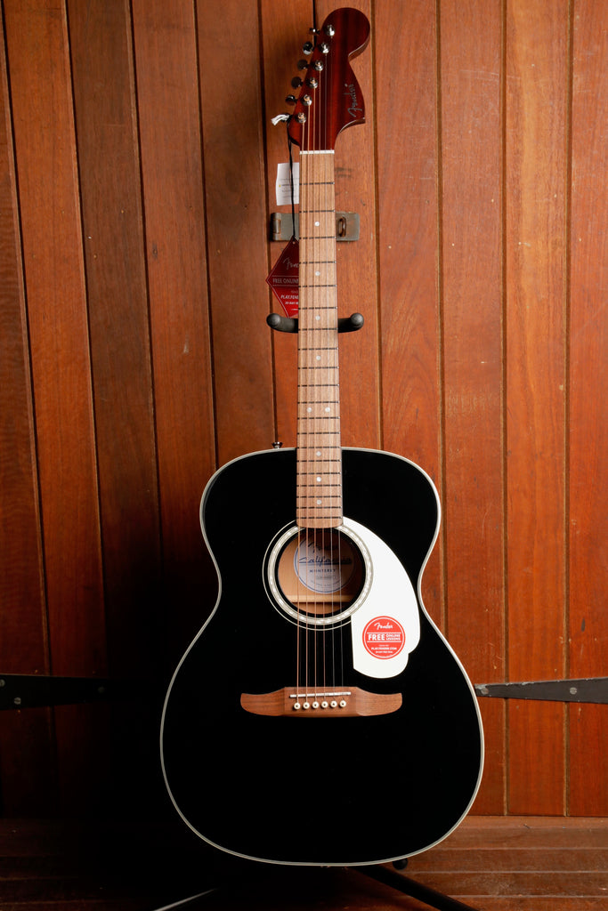 Fender California Deluxe Monterey E Black Acoustic-Electric Guitar