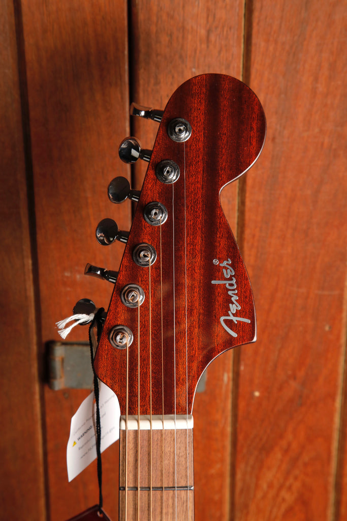 Fender California Deluxe Monterey E Black Acoustic-Electric Guitar