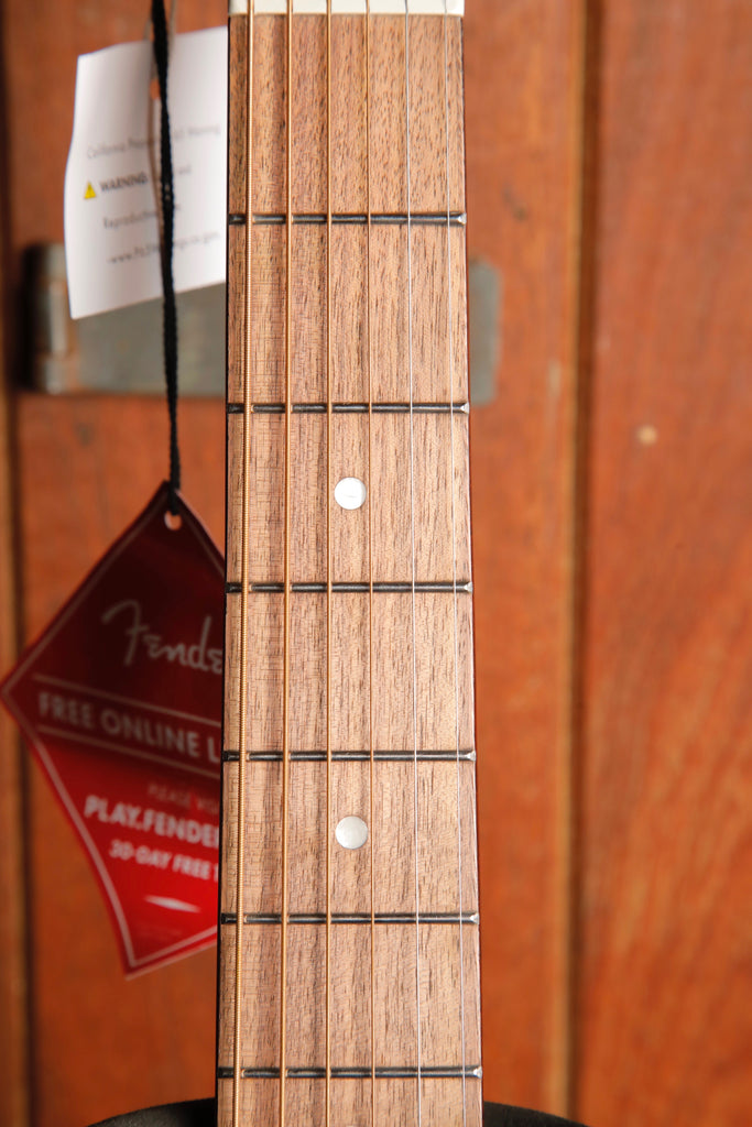 Fender California Deluxe Monterey E Black Acoustic-Electric Guitar