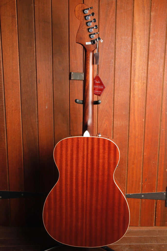 Fender California Deluxe Monterey E Black Acoustic-Electric Guitar