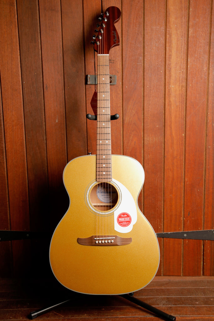 Fender California Deluxe Monterey E Aztec Gold Acoustic-Electric Guitar