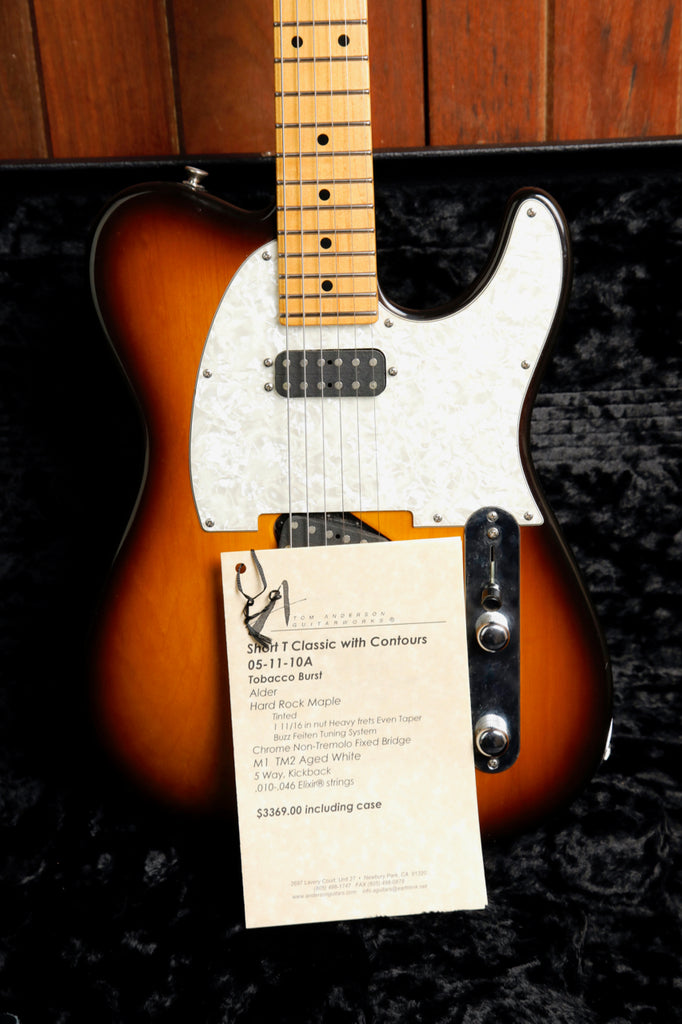 Tom Anderson Guitarworks Short T Classic Tobacco Burst Electric Guitar Pre-Owned