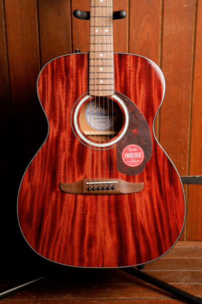 Fender California Deluxe Monterey E Mahogany Acoustic-Electric Guitar