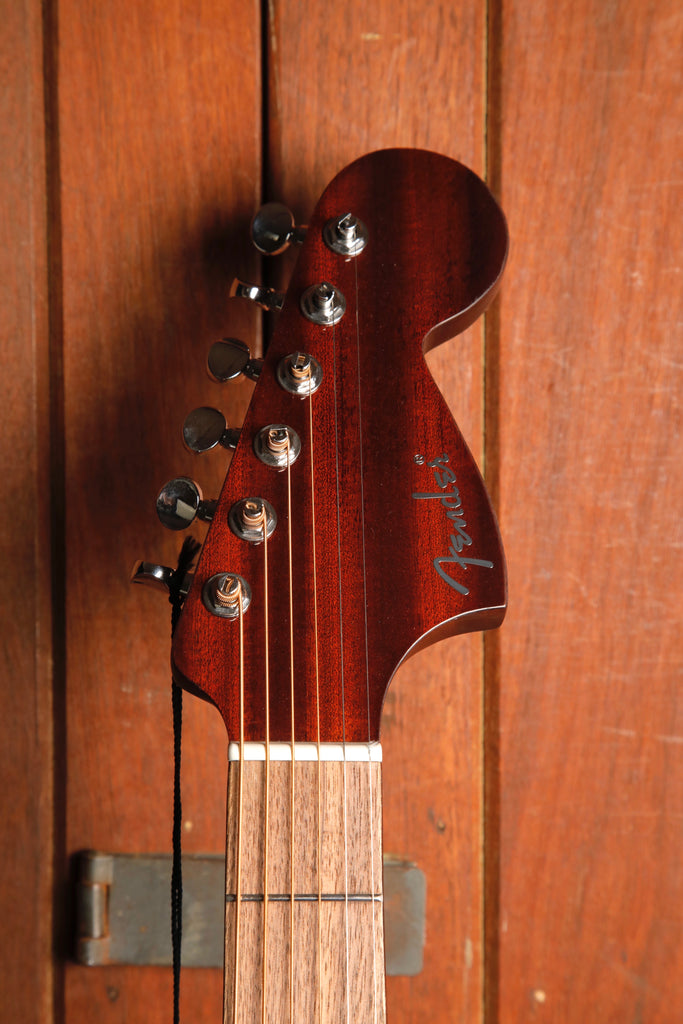 Fender California Deluxe Monterey E Mahogany Acoustic-Electric Guitar