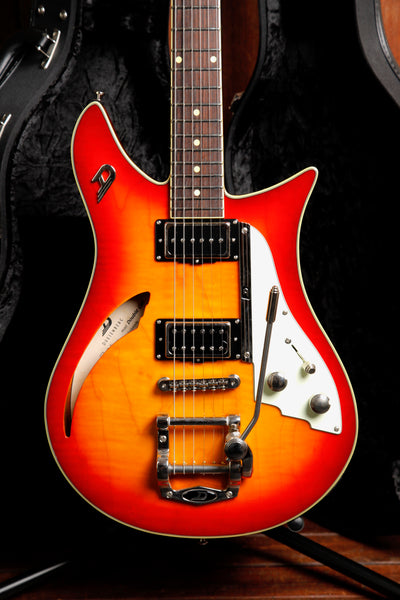 Duesenberg Double Cat Semi-Hollow Fire Burst Electric Guitar Pre-Owned