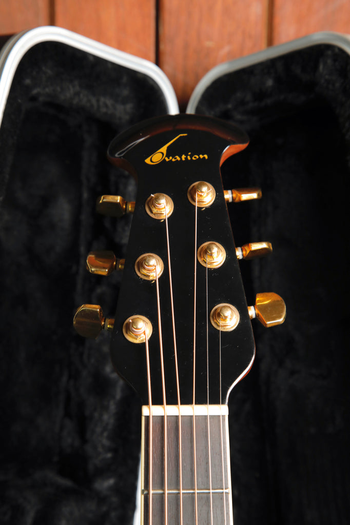 Ovation CC24 Celebrity Blue Acoustic-Electric Guitar w/Case Pre-Owned