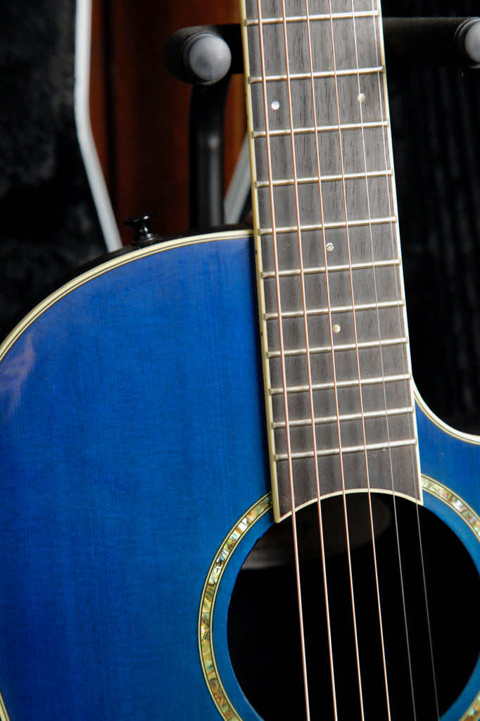 Ovation CC24 Celebrity Blue Acoustic-Electric Guitar w/Case Pre-Owned