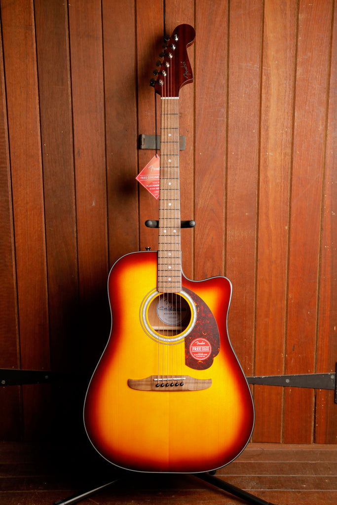Fender California Deluxe Redondo CE Honey Sunburst Acoustic-Electric Guitar