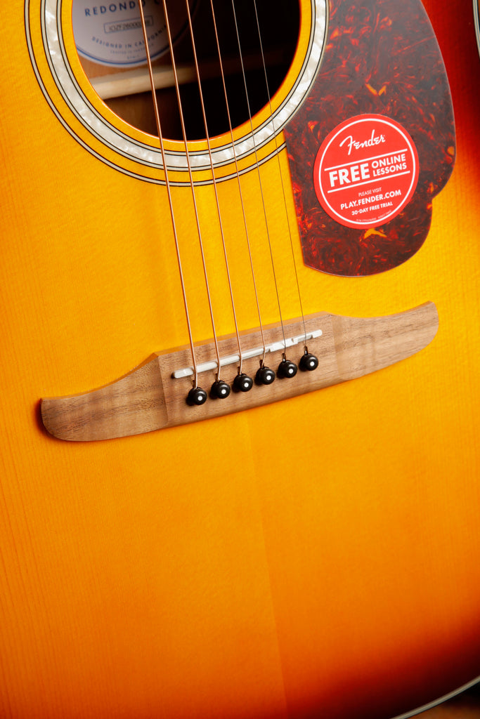 Fender California Deluxe Redondo CE Honey Sunburst Acoustic-Electric Guitar