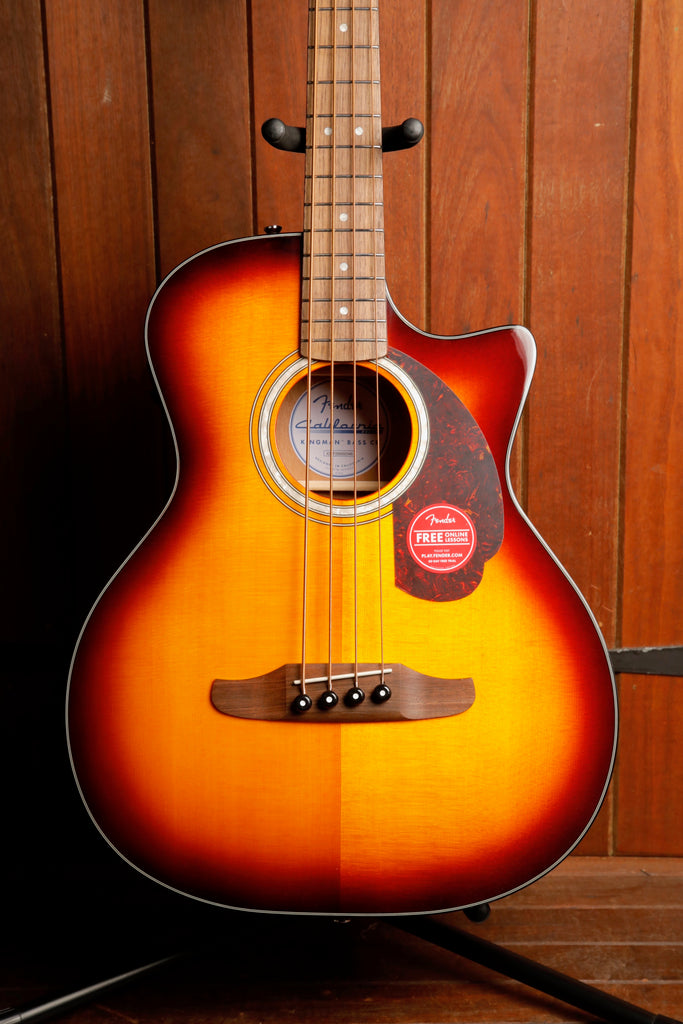 Fender California Deluxe Kingman CE Honey Sunburst Acoustic-Electric Bass
