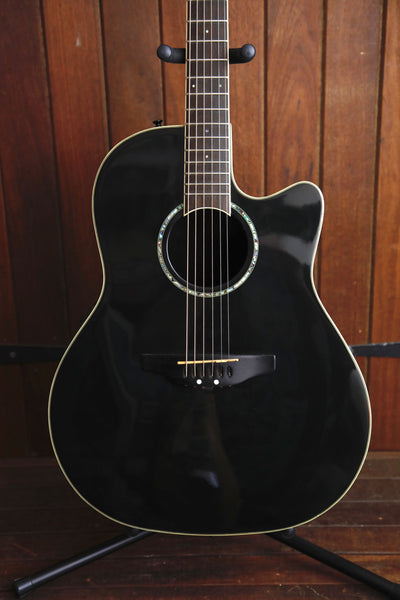 Ovation CS-24 Black Acoustic-Electric Guitar Pre-Owned