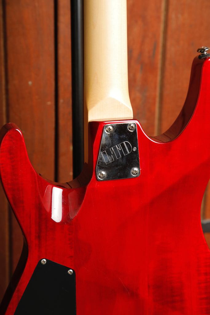 ESP LTD MH-100 QMNT Cherry Red Electric Guitar Pre-Owned