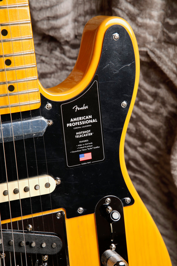 Fender American Professional Hotshot Telecaster Butterscotch Blonde Electric Guitar