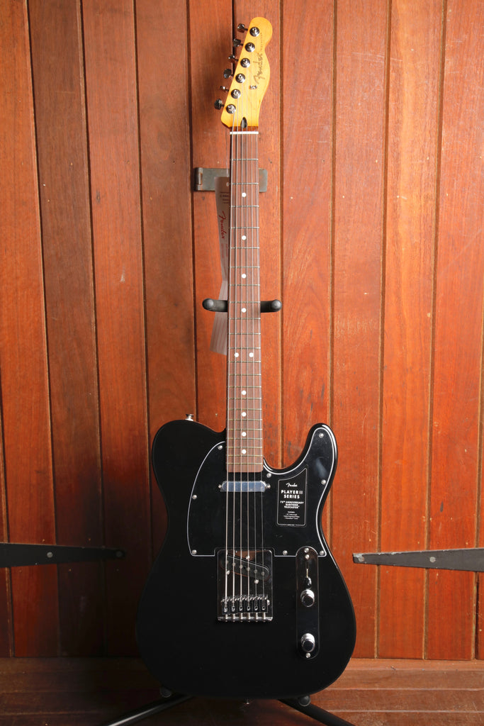 Fender 75th Anniversary Player II Baritone Telecaster Black Electric Guitar