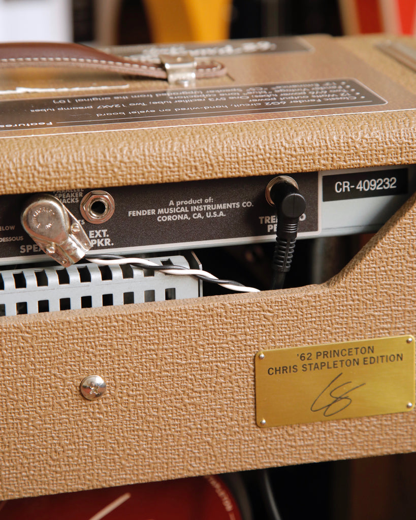 Fender '62 Princeton Chris Stapleton Edition Hand-Wired 12W 1x12" Valve Guitar Amplifier Combo Pre-Owned