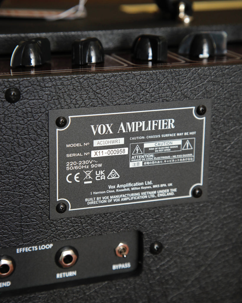 Vox AC10 Hand-Wired Guitar Amplifier Combo