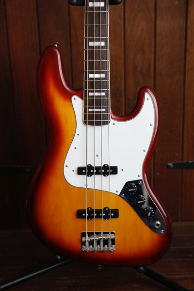 Fender Made In Japan Limited International Color Sienna Sunburst Jazz Bass Guitar Pre-Owned