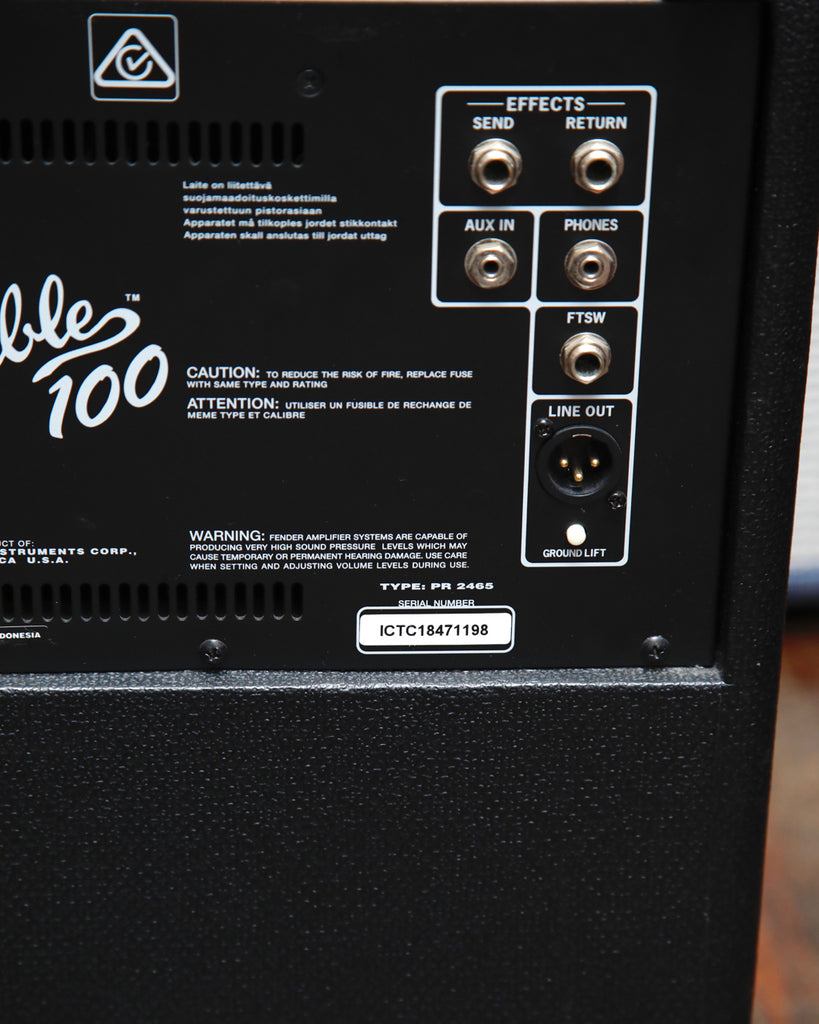 Fender Rumble 100 Bass Amplifier Combo Pre-Owned