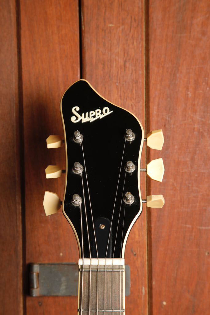 Supro 1575JB Black Holiday Black Electric Guitar Pre-Owned