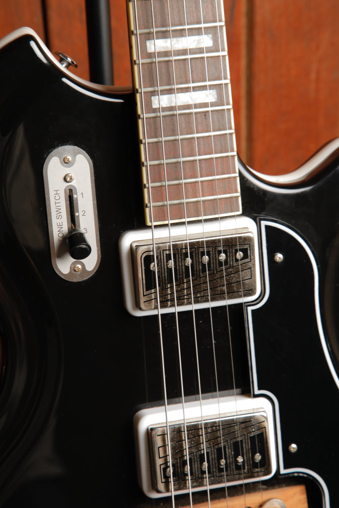 Supro 1575JB Black Holiday Black Electric Guitar Pre-Owned
