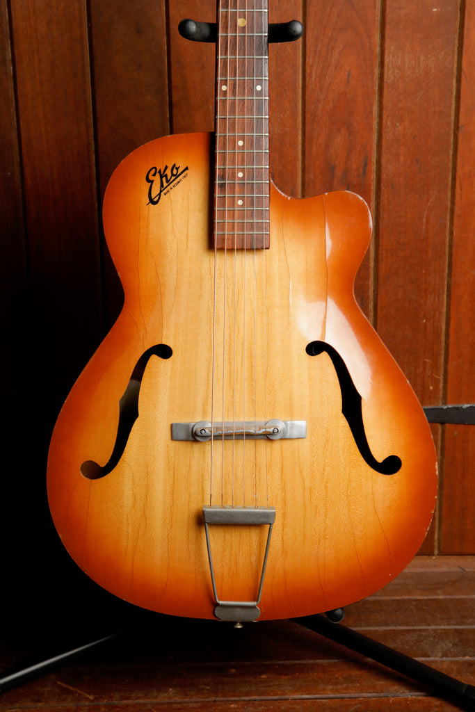 EKO Model 100 Archtop Acoustic Guitar Vintage 1960s Made in Italy Pre-Owned