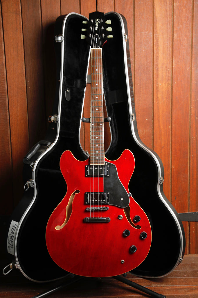 Hamer Echotone XT Semi-Hollow Cherry Red Electric Guitar Pre-Owned