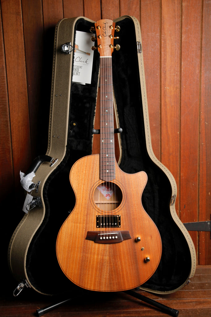 Cole Clark TL2EC-BLBLR-HUM All Blackwood Thinline Acoustic-Electric Guitar