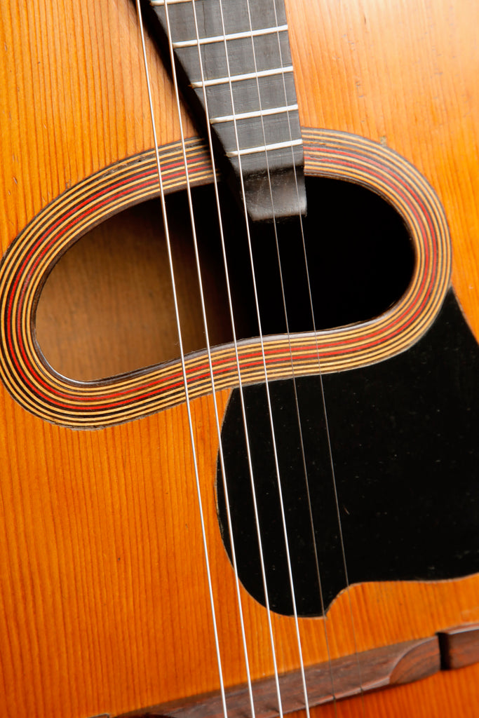 French Gypsy Jazz Acoustic Guitar 1950s Pre-Owned