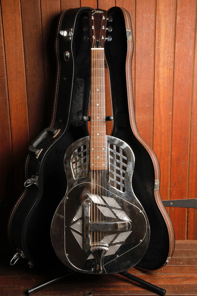 Johnson JM-991 Tricone Brass Resonator Acoustic Guitar Pre-Owned